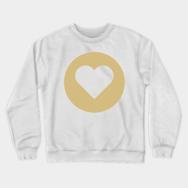 Golden Heart Crewneck Sweatshirt by IDesign23